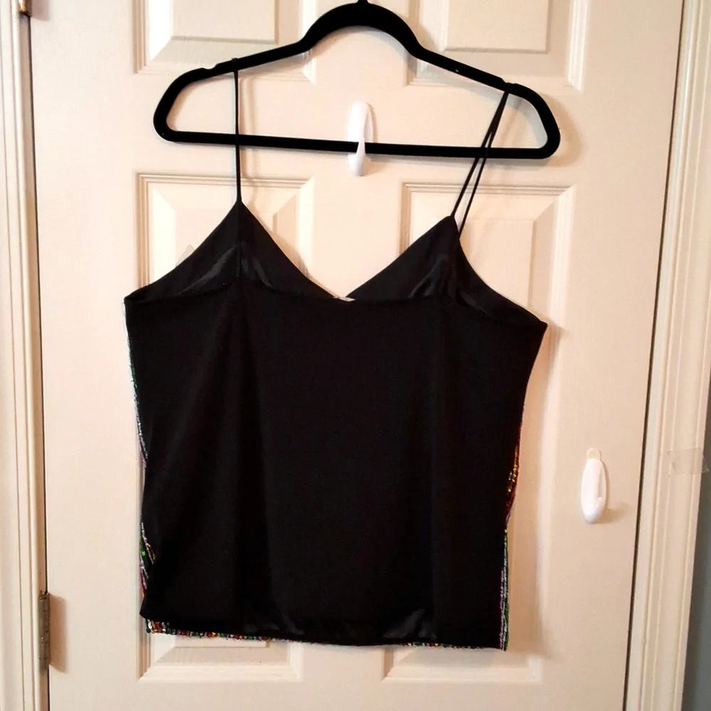 Sequin Women's Camisole Concert Elegant Wear Metallic Resortwear Vacation - Picture 4 of 14